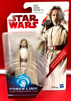 2017 Hasbro Disney Star Wars Force Link Luke Skywalker 3 3/4'' Action Figure NEW