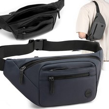 Fanny Pack Belt Waist Bag Crossbody Chest Sling Shoulder Pouch Gray Men  Women