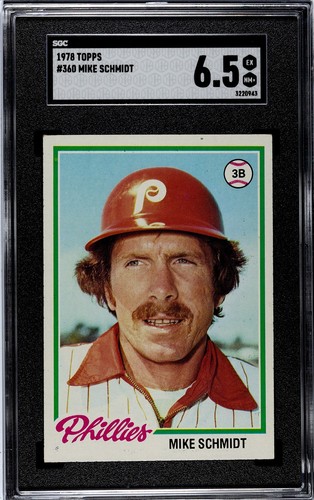 1978 Topps - #360 Mike Schmidt - SGC EX-NM+ 6.5