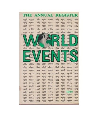Annual Register of World Events 1972