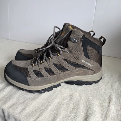 Columbia Crestwood Mid Waterproof Hiking Boots Cordovan Brown Men's Size 11 Wide