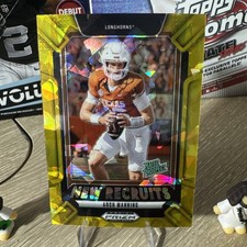 2025 Panini Prizm Draft Picks Arch Manning New Recruits Gold Ice #22 Texas