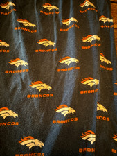 UNISEX DENVER BRONCOS NFL BRAND FOOTBALL PJ PANT BLUE ORANGE 100 COTTON COMFY M