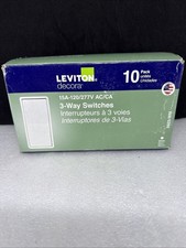 Leviton Decora 15A-120 277V AC CA Switch WHITE 10 Pack NEW 5601-2WM