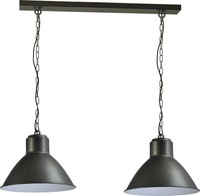 Industrie HäNgelampe Grau Metall Ø45Cm Hochwertige 2Xe27 Pendel Leuchte Esstisch