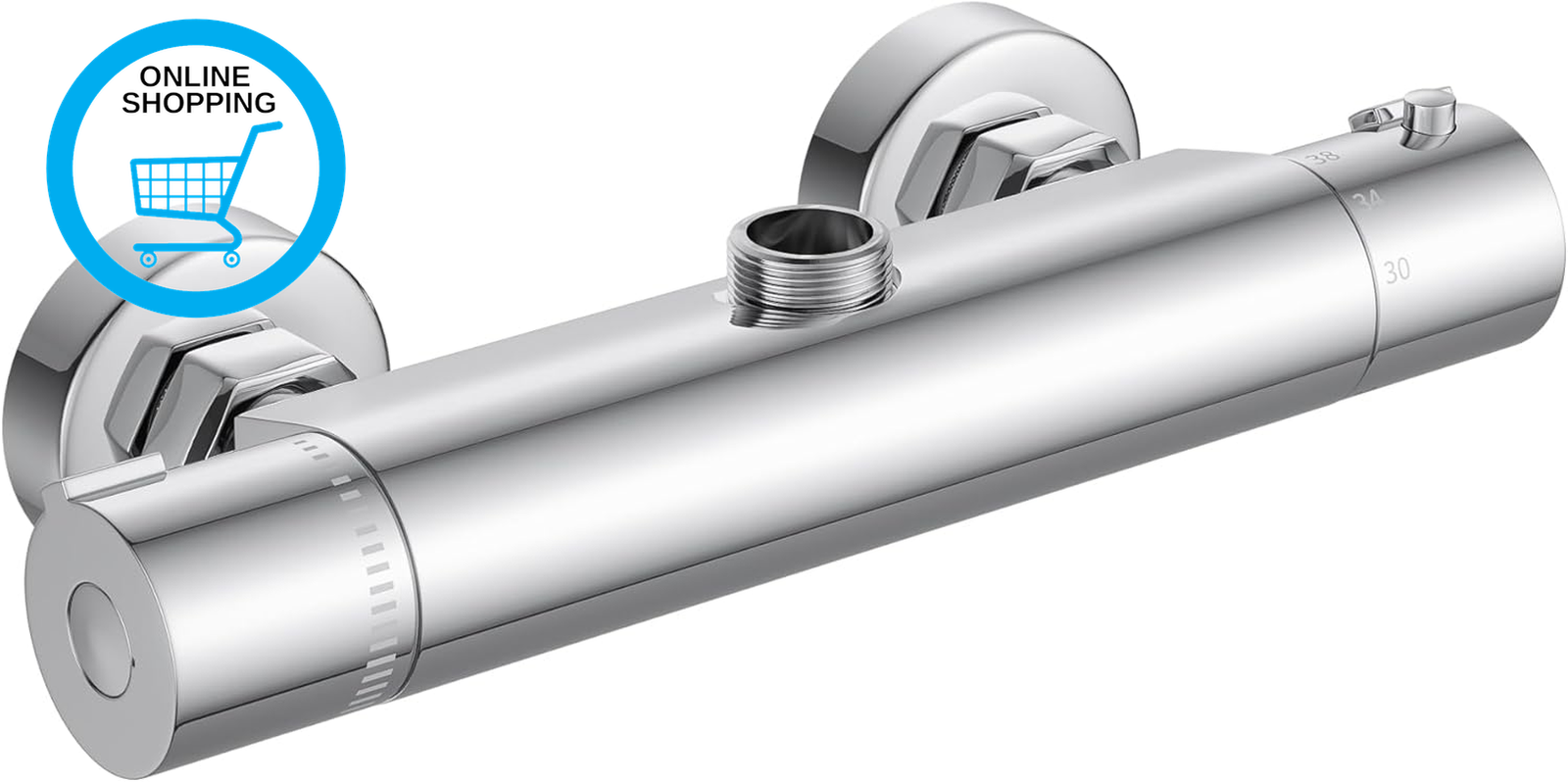 Thermostatic Shower Mixer with Top Outlet,Thermostatic Shower Mixer Bar with Ant