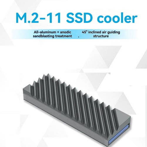 M.2-11 Heat Sink SSD Heat Sink Aluminum Heatsink with Thermal Pad PC7817 - Afbeelding 5 van 8