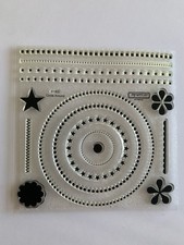 My Acrylix Acrylic Stamp Set Circle Around D1300 CTMH Round Borders Flowers Dots
