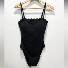 XS - VICTORIA'S SECRET SWIM Scallop One-Piece Swimsuit Black NEW GIFT - NWT