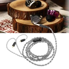 Upgraded Earphone Cable 3.5mm to MMCX Silver Plated Copper Loseless Replacement