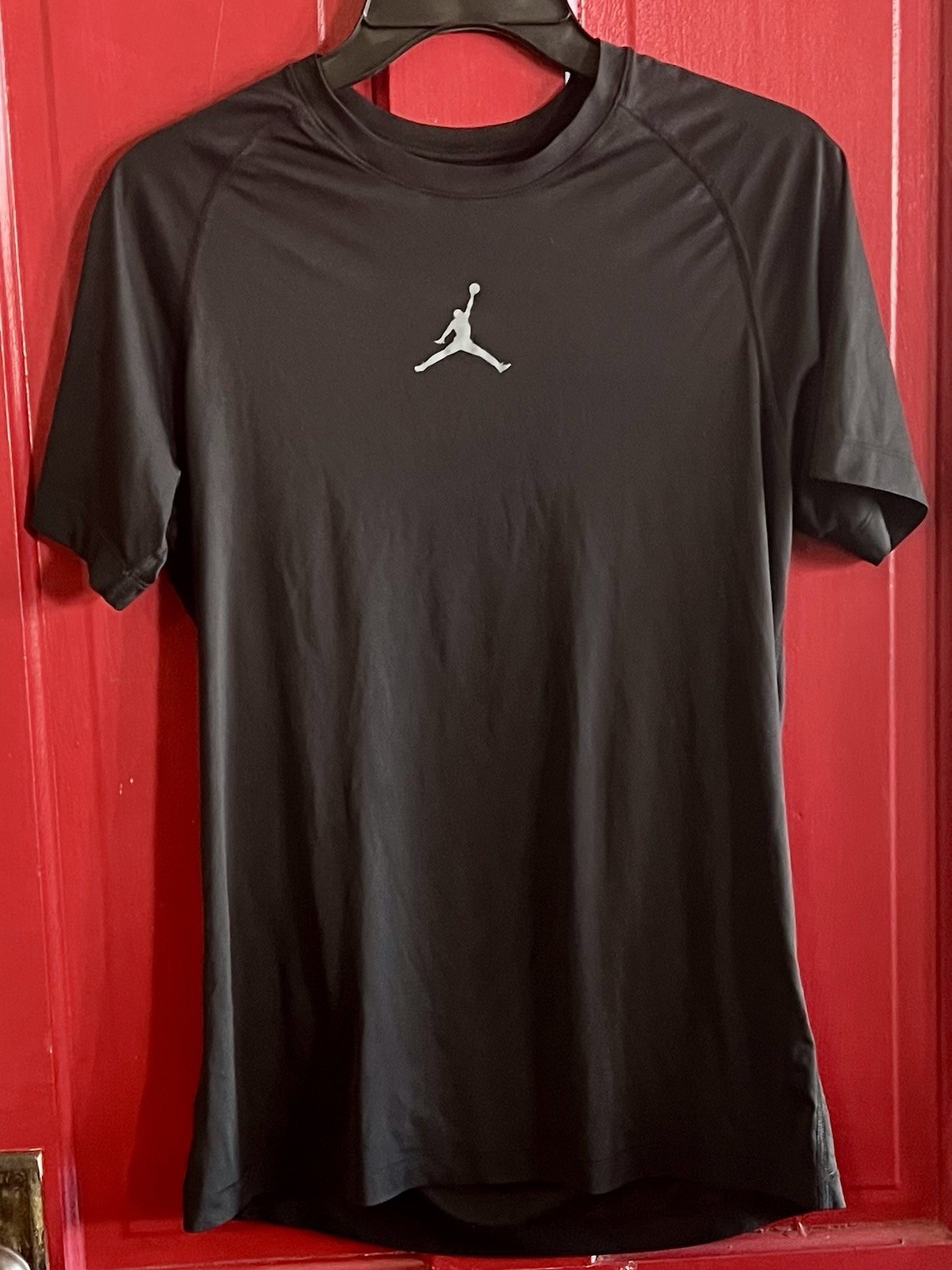 Nike Dri-Fit Air Jordan Training Jump Man Graphic T-Shirt Mens M Black/gray