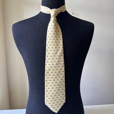 Vineyard Vines American Flag Silk Tie Yellow USA Made Novelty Patriotic Necktie