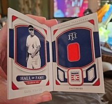 2023 National Treasures HOF Material Earl Weaver coach worn jersey booklet 10/99