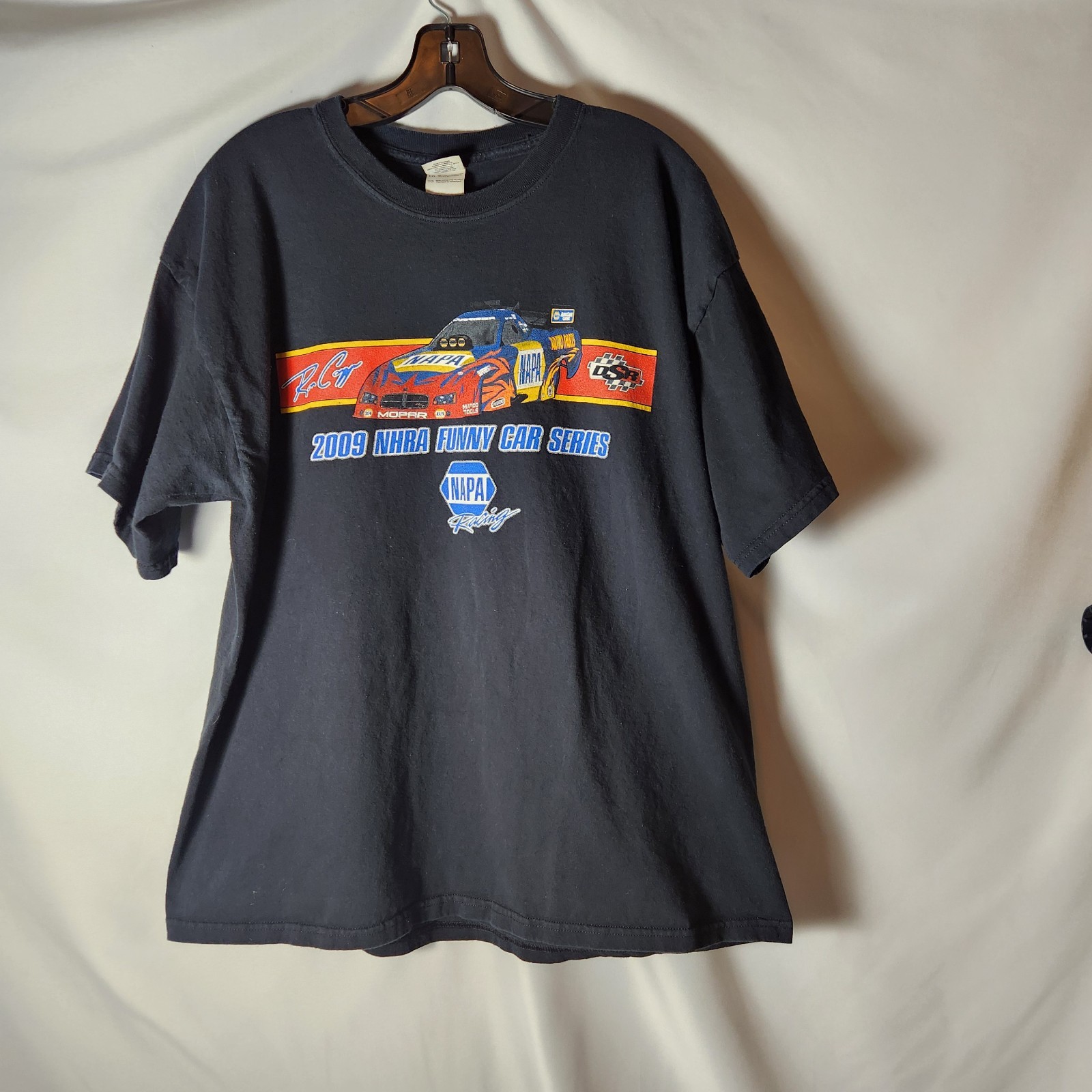 Y2K NHRA Ron Capps Funny Car Series 2009 Napa Racing T Shirt Size Gildan XL