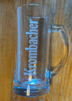 Krombacher Beer Glass Mug W/ Frosted Embossed Lettering (M15 0113)