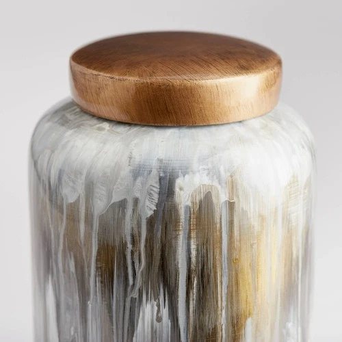 Cyan Design Spirit Drip Container Olive Glaze-Small - Picture 3 of 3