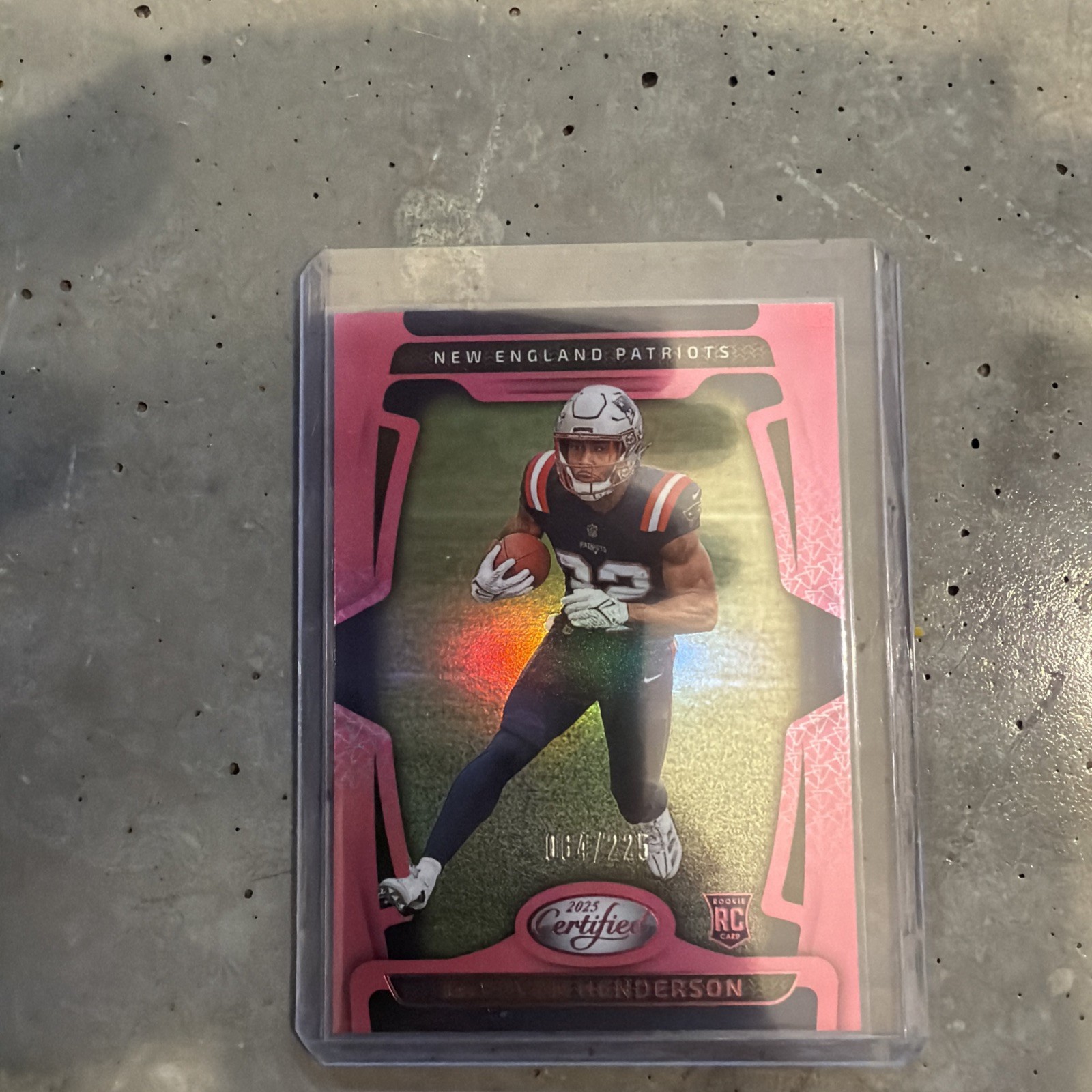 2025 Panini Certified #144 TreVeyon Henderson Rookie Card RC Mirror Pink /225