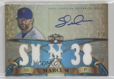 2013 Topps Triple Threads Relics Sapphire 1/3 Shaun Marcum #TTAR-SMA3 Auto 16sz