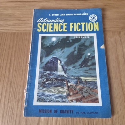 Sept 1953 ASTOUNDING SCIENCE FICTION Magazine''Mission of Gravity'' by Hal Clement