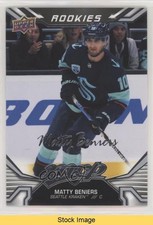 2022-23 Upper Deck MVP Rookies Silver Script SP Matty Beniers #244 READ 0y85