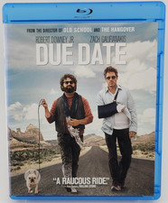 Due Date Blu-ray DVD Robert Downey Jr Zach Galifianakis Todd Phillips 2010