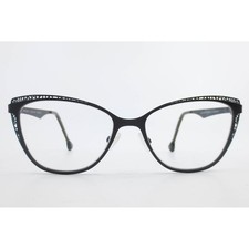 Lisa Loeb Eyewear Classique Better View Licorice Teal Cat Eye Glasses 53-16-135