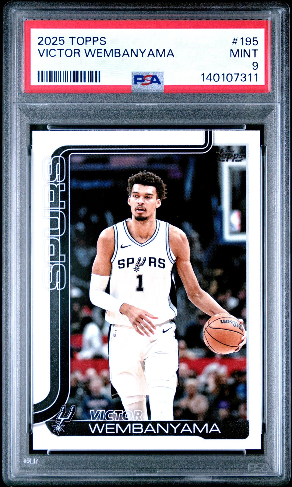 2025 TOPPS #195 VICTOR WEMBANYAMA PSA 9