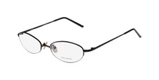 NEW VERA WANG V05 GLASSES BLACK BK WOMENS JAPAN 47-17-130 HALF-RIM CAT EYE METAL