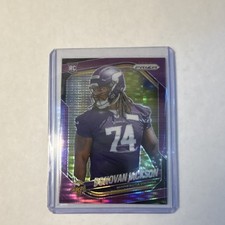 2025 Panini Prizm Donovan Jackson #358 Purple Pulsar Rookie Minnesota Vikings