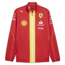 PUMA Scuderia Ferrari Team Softshell Full Zip Jacket Mens Red Casual Athletic Ou