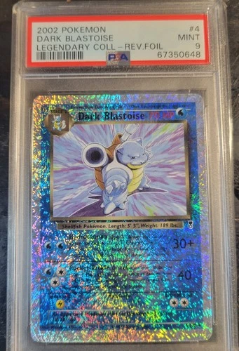 2002 Pokemon Legendary Collection Reverse Holo Foil #4 Dark Blastoise PSA 9