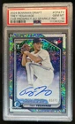 2024 Bowman Draft Trey Yesavage Chrome Auto Sparkles Refractor 1st #3/71 PSA 10
