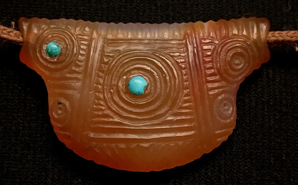 Ágata natural antigua tallada a mano SAFAVID persa islámica de Oriente Medio siglo XVII Foto 3 de 4