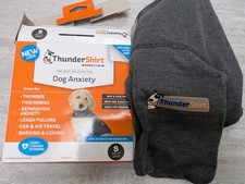 46 Thundershirt Dog S Small 15-25lbs Solid Gray Best Solution for Anxiety EUC