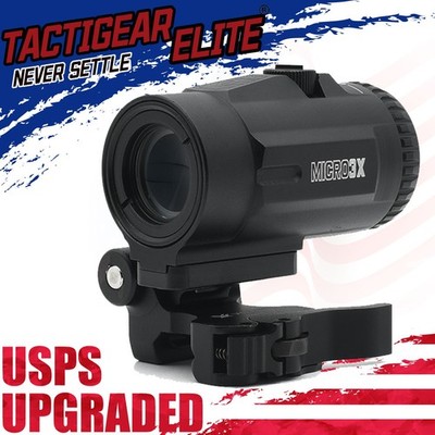 EvolutionGear 3X Micro Magnifier W/ Flip Mount Micro3X V3XM - VORTEX clone