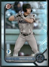 2022 Bowman 1st Edition #BPPF-36 Brady Allen Sky Blue Foil