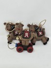 VINTAGE CHRISTMAS ORNAMENT BUNDLE RUDOLPH RED NOSE REINDEER MIDWEST CANNON FALLS