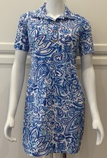 Katherine Way Austin Athleisure Dress Paisley Stretch EUC