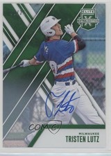 2017 Panini Elite Extra Edition Emerald Auto /25 Tristen Lutz #34 Auto 8k4