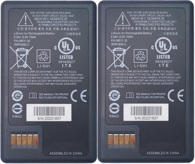 2x 6.5Ah 10.8V Battery for Trimble 79400/99511-30 Total Station S3/S5/S6/S7/S8