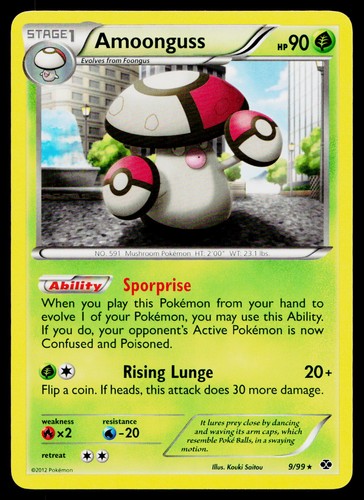 Amoonguss 9/99 Rare Next Destinies Pokemon Lightly Played