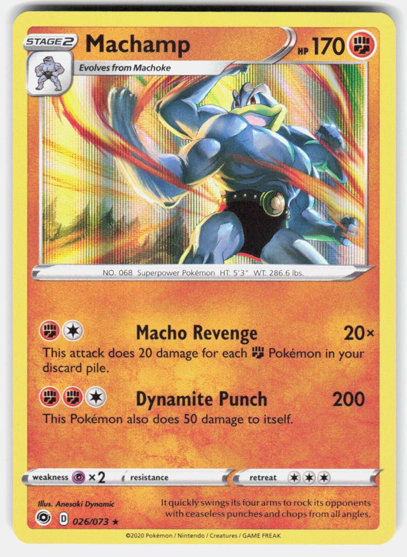 Pokemon Machamp Champion's Path #26/73 NM