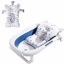 Baby Bath Seat Support Mat Portable Cushion Chair Pillow for Newborn Bath Tub