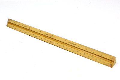 Vintage Dietzgen No.626 Architect Divided Triangular Scale Ruler Engineer