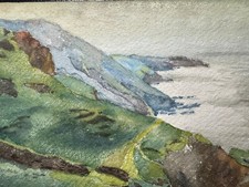 Acquerello antico/vintage Medio Oriente Grande Guerra Artista A.J. Withers Esq