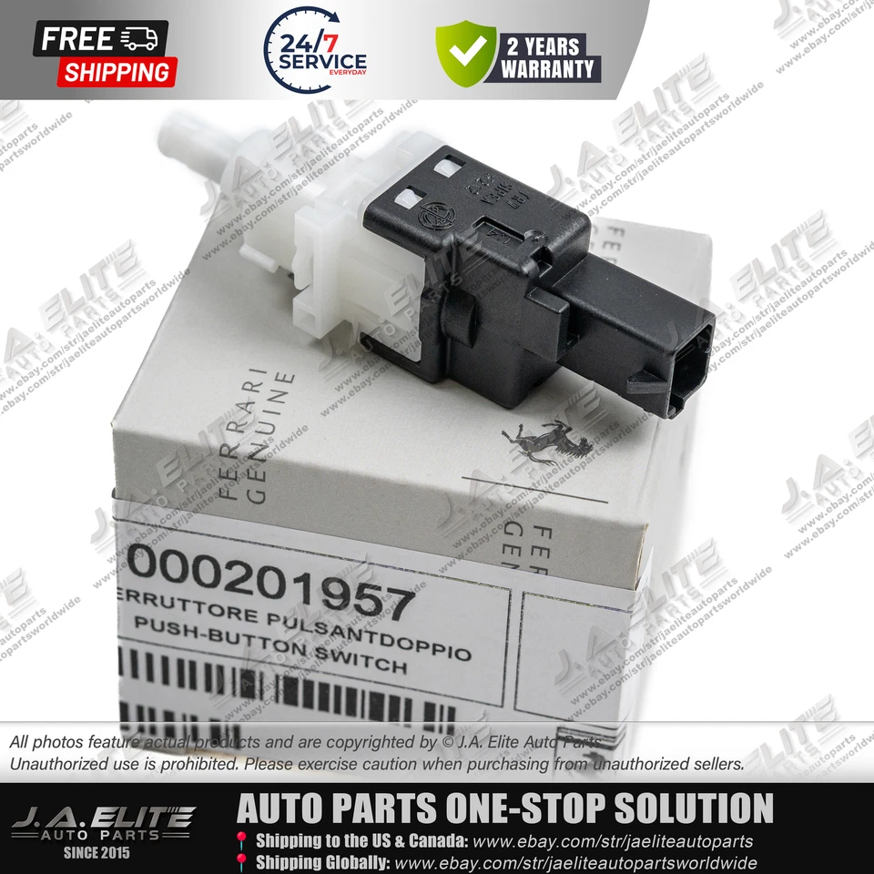 Interruptor de luz de freno genuino para Ferrari 488 430 458 California F12, OEM: 201957 Foto 3 de 4