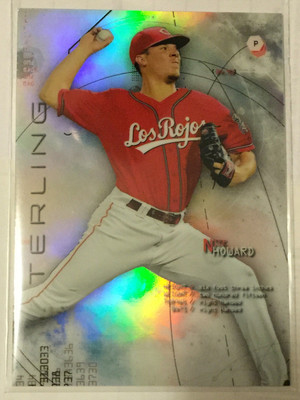 Nick Howard 2014 Bowman Sterling Prospect Refraktor #D 198/199 - Cincinnati Reds