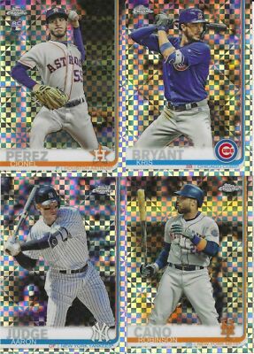 2019 Topps Chrome Baseball - X-FRACTORS - Pick & Choose - Fill Ur Set!