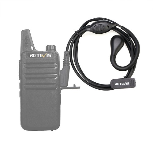 5*Retevis EE-K007 Ear-hook Earpiece Headsets Walkie Talkie for RT22 RT622 2PIN - Zdjęcie 2 z 9