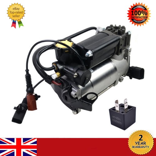 Air Suspension Compressor& Relay For Audi A8 D3 4E Quattro 200210